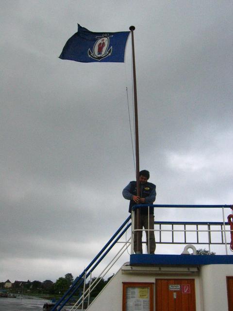 Flying a Flag at the Ferry Crossing