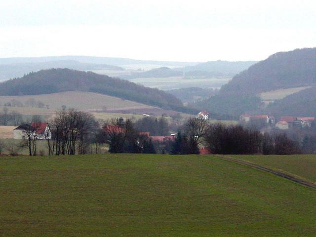 The village of Blankenbach - view to the north from the confluence