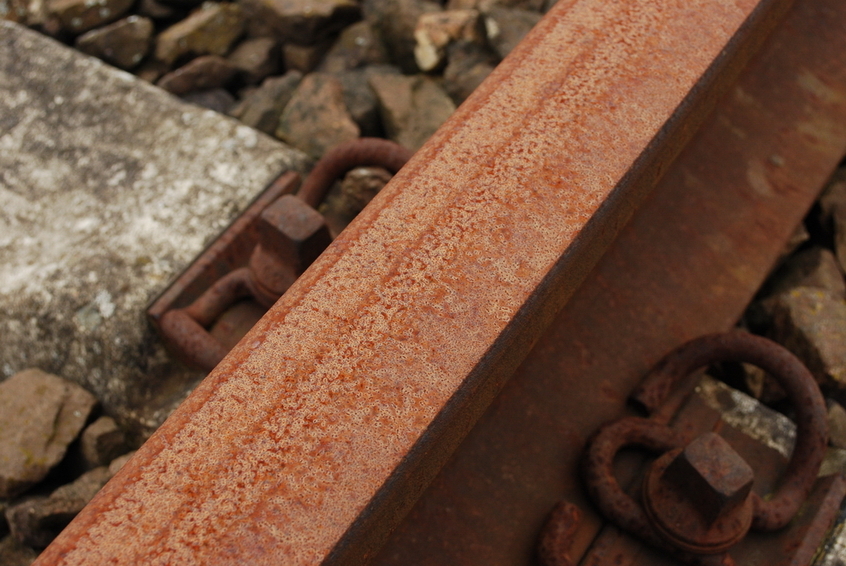 Rusty rail near the CP