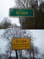 #10: Village of Grube signs
