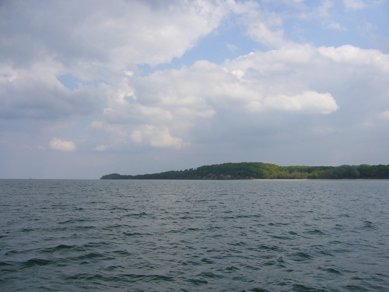 View east along the coast of Mecklenburg