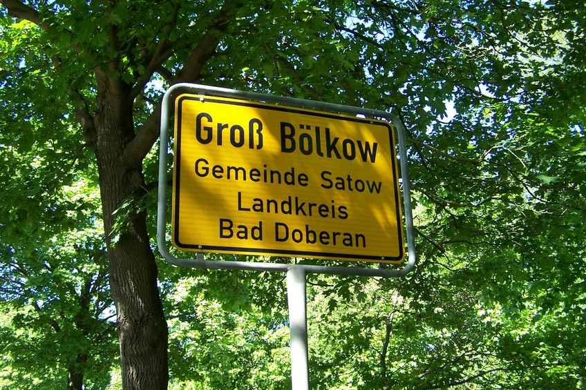 Nearby village of Groß Bölkow