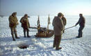#9: Some ice-fishers at another hole, view NE