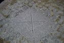 #5: The confluence point is marked by a cross in a concrete slab