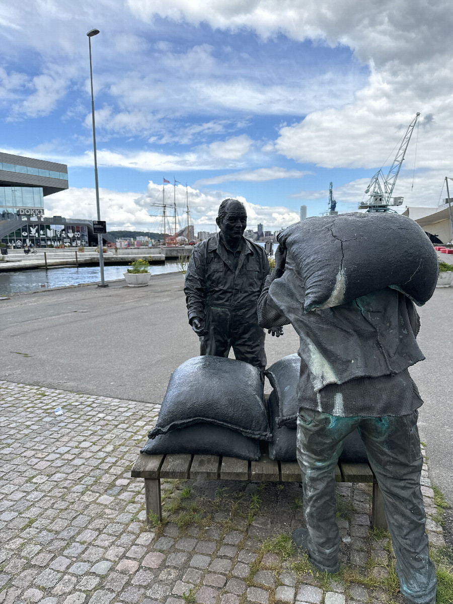 am Hafen  von Aarhus