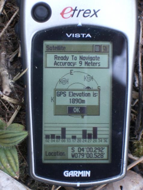 Nearest point we got to. GPS elevation not accurate, according to altimeter we are ca. 60meters higher.