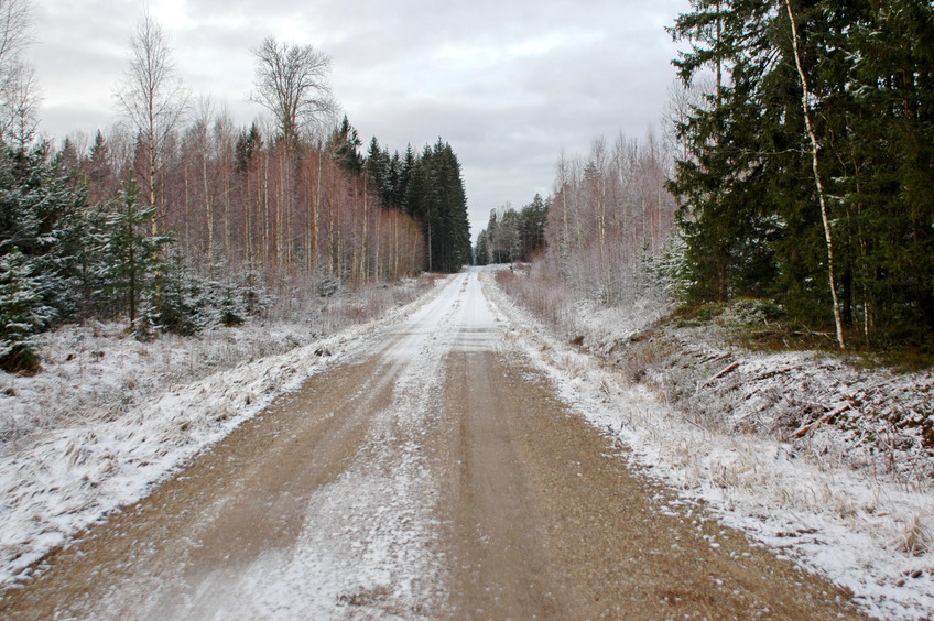 A road near confluence
