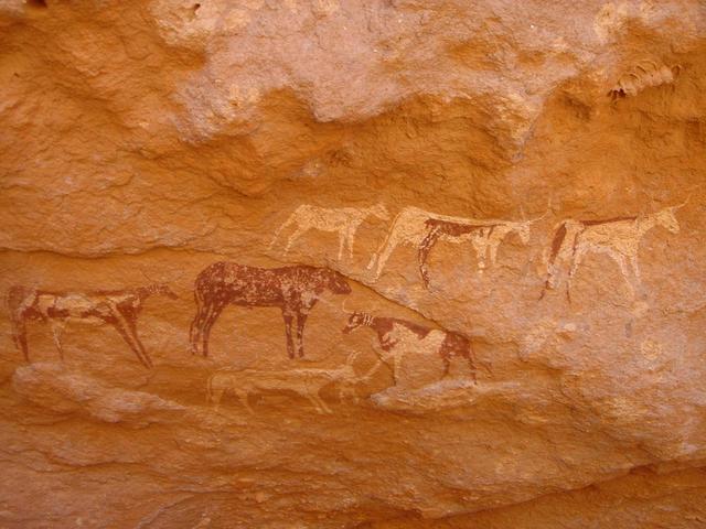 Rock art at Shaw's cave