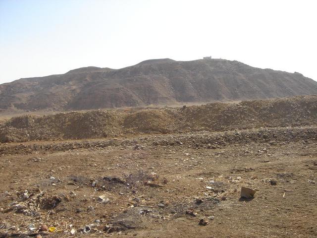 View to the West, note police station on jabal