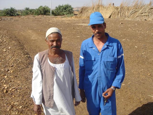 Sa`d with local farmer