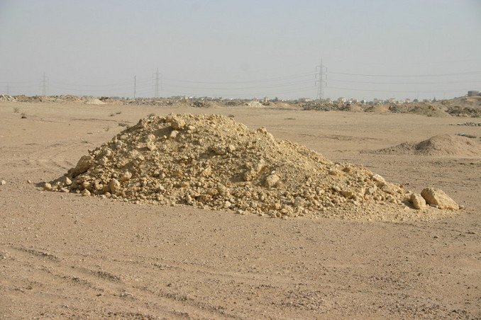 Pile of rubble typical of those found near the Confluence