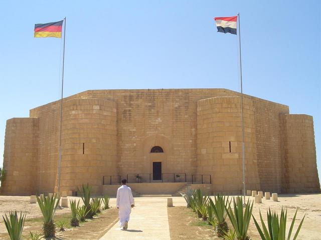 German war memorial at al-`Alamayn with 4,200 buried there