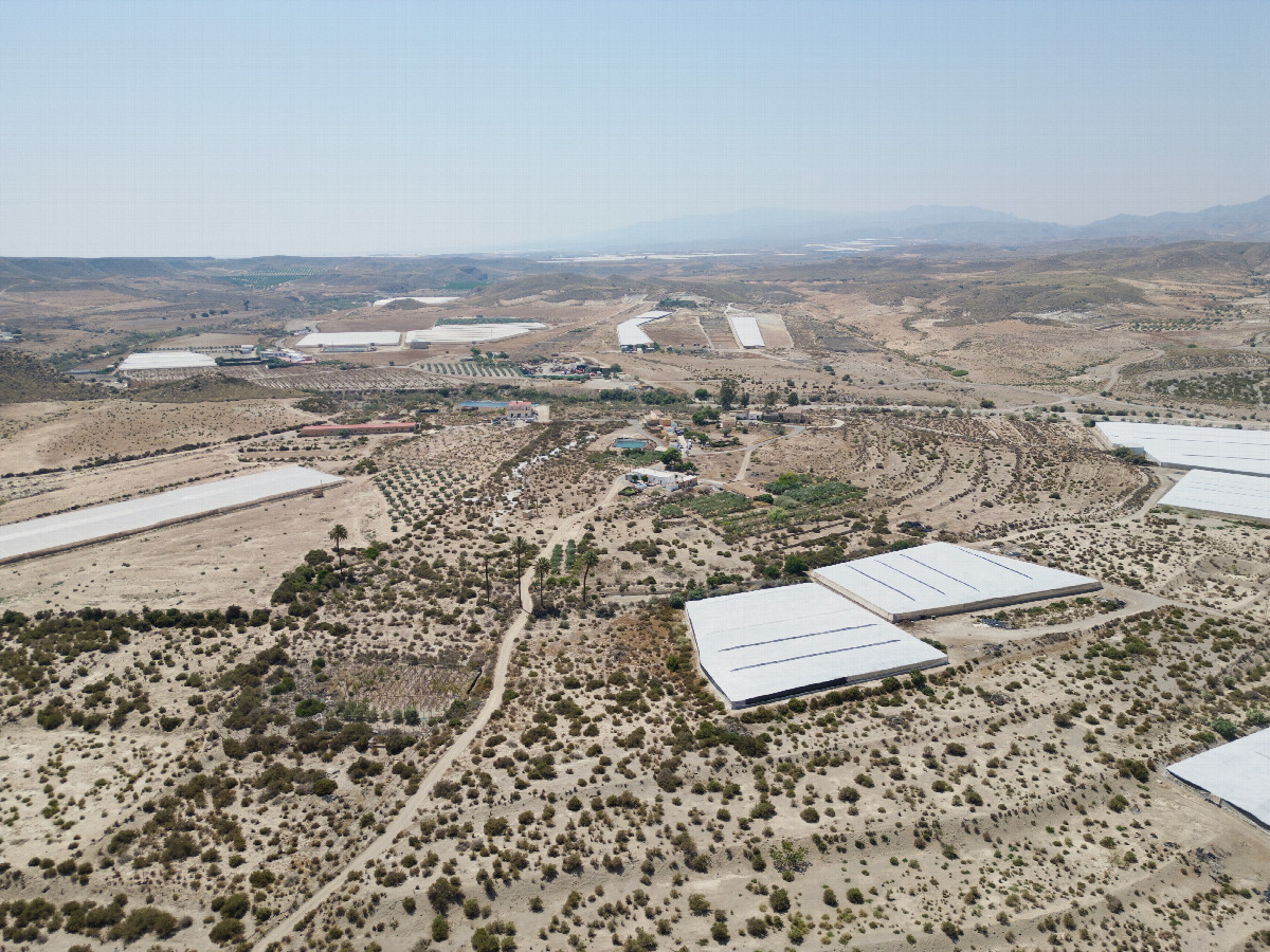 View West, from 120m above the point