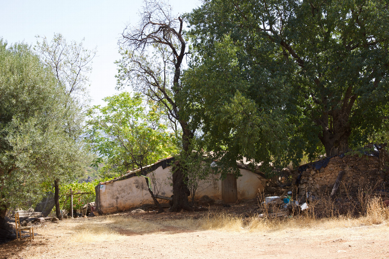 The old farmhouse just West of the point