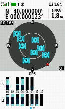 #5: Half zeros(GPS+GLONASS): 40 Degrees North, 10m East of the Prime Meridian