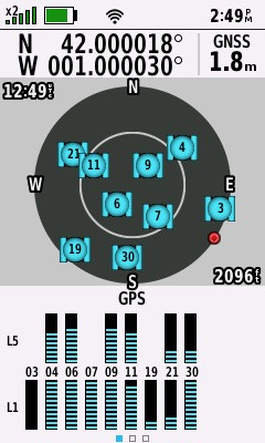 My GPS receive, 3m from the point (GPS+Galileo+BeiDou)