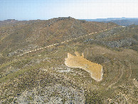 #9: View East, from 120m above the point