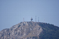 #7: A closeup view of the "Monument to the Virgin of Antigua&rdquo;, on Txarlazo Peak, to the West