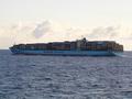 #7: The Danish container carrier "Chastine Maersk" is overtaking us