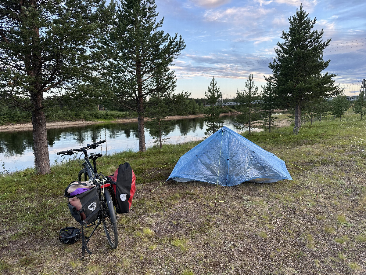 Camping an hour Later at the River