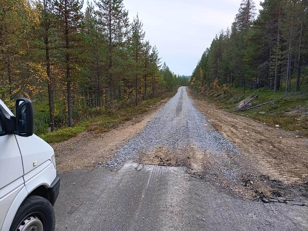 parking beside track