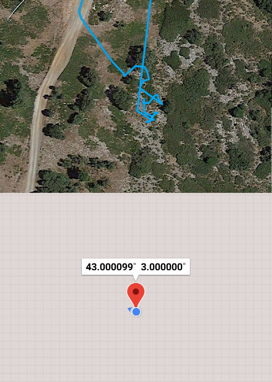 Google Maps trace and phone GPS coordinates