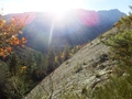 #10: Steep rock face below the confluence point