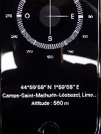 #2: GPS Screen of my cell phone