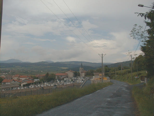 View to the East, towards the village of Lantriac