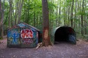 #8: A shelter in the forest, about 150m south of the point