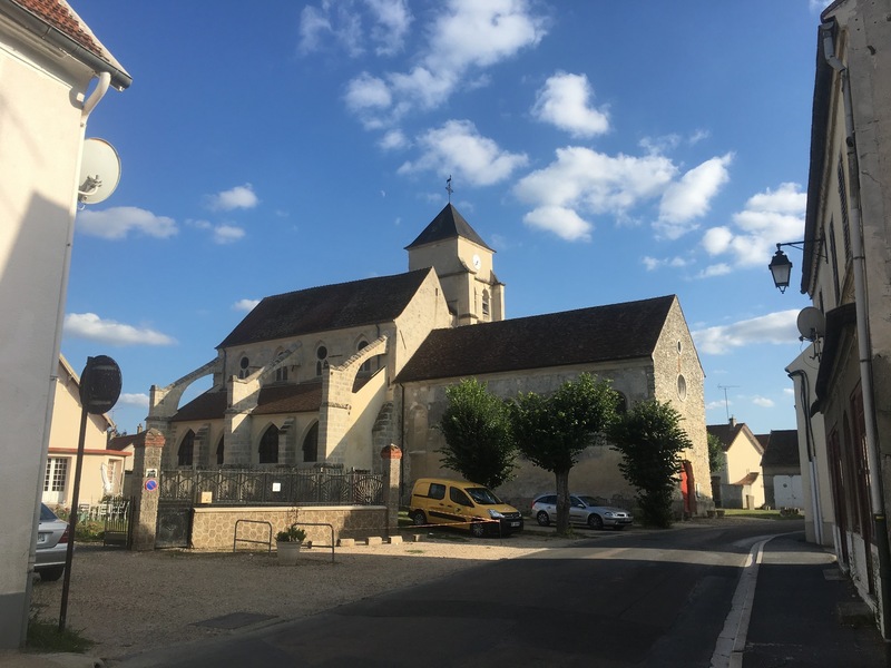 Church in Villers les Rigault (north to the river)