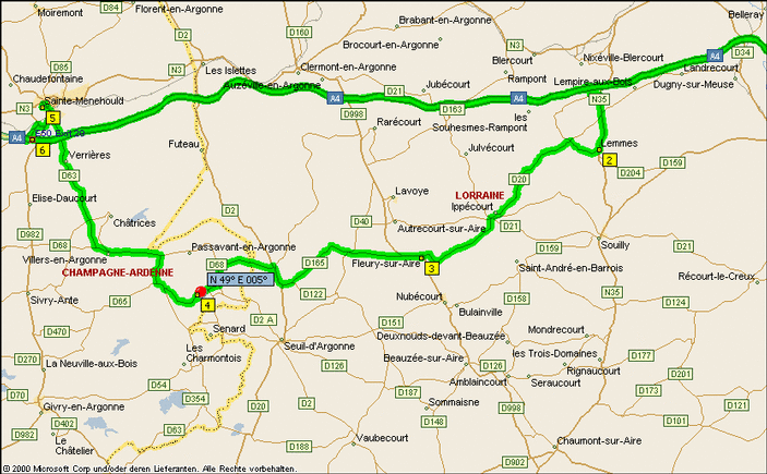 Map of the target area / Karte des Zielgebietes