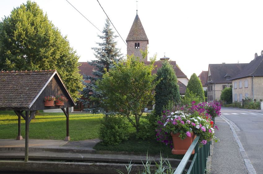 The pretty Frence village of Altenstadt (Wissembourg), just north-west of the confluence point