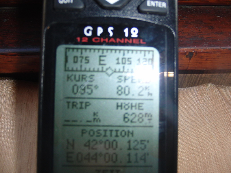 GPS nahe N42°E44° / GPS close to N42°E44°