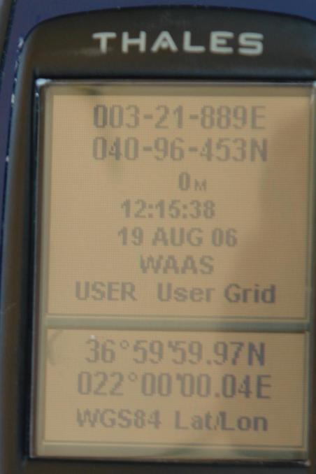 GPS reading on the confluence