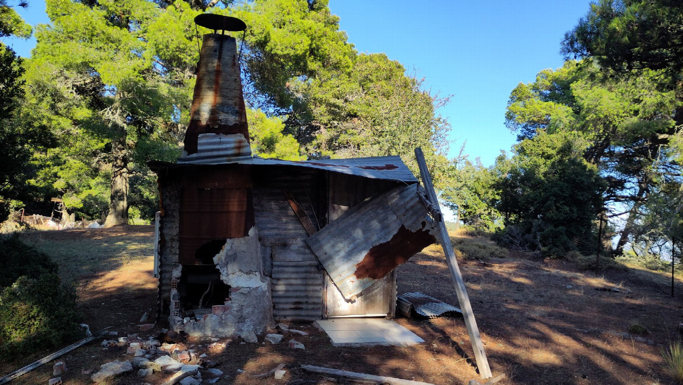 abandoned shepherd's hut