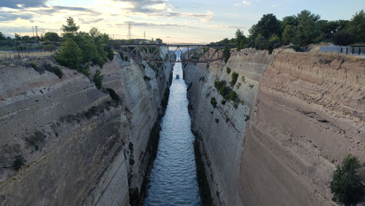 Corinth Canal with view to the north