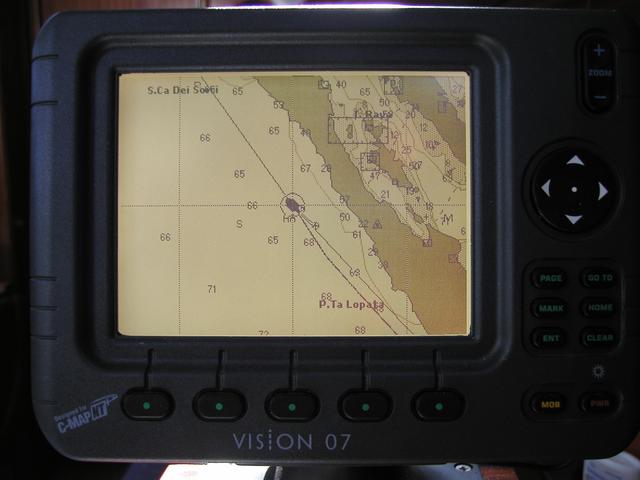 Vision C-Map Plotter: the island Dugi Otok