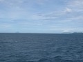 #4: View southwest with Krakatau (left) and Raja Basa Mountain on Sumatra