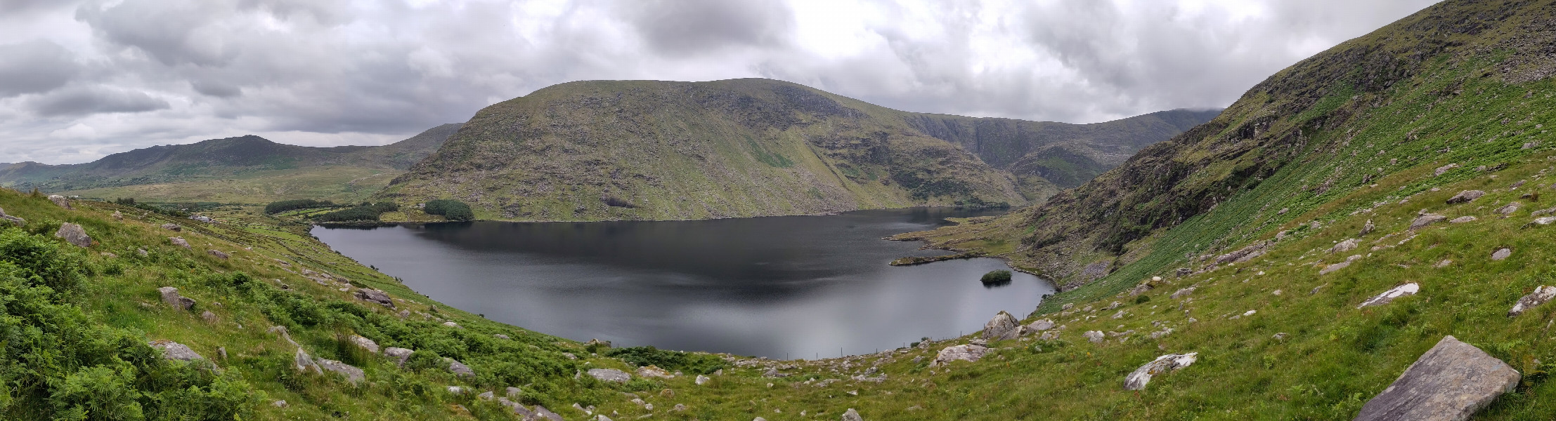 panorama of Coomasaharn Lake, to the SE