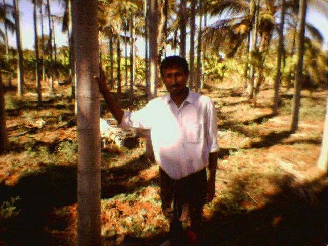 Shivakumar, caretaker of the farm in which we located 14N76E
