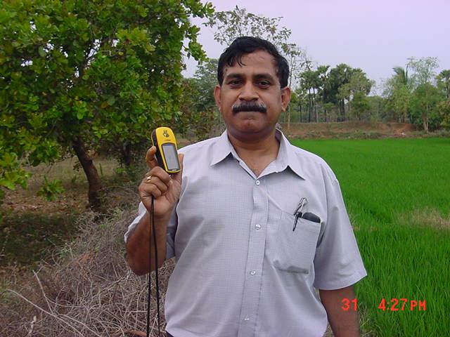 Chandra near 17N82E with GPS in his hand