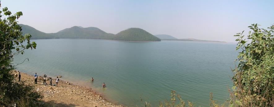 View to CP area from SE across the Chandil dam lake