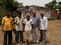 #7: Left to Right: Mukeshbhai Rawal from the health center; Kanuji Talji Thakkar (land owner); Talji Thakkar (father of owner); Vikram Mistry; Harshad Mistry