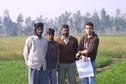 #7: (From right) Rai with Chander Pal, Bipin, and Ashish