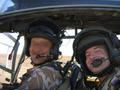 #9: Myself with my pilot in the helicopter