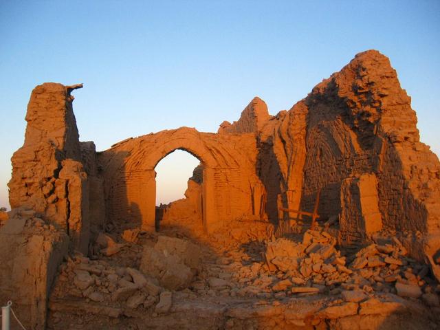 Old city Bām after the earthquake