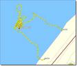 #7: Track of the our journey at sea 2,1km