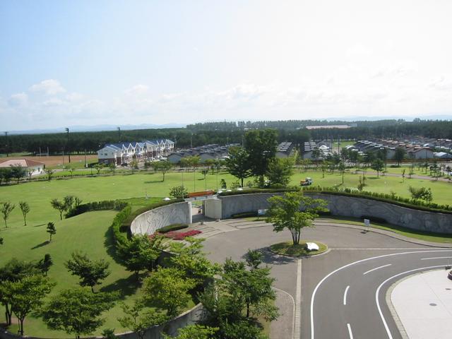 A view of Oogata village from the hotel
