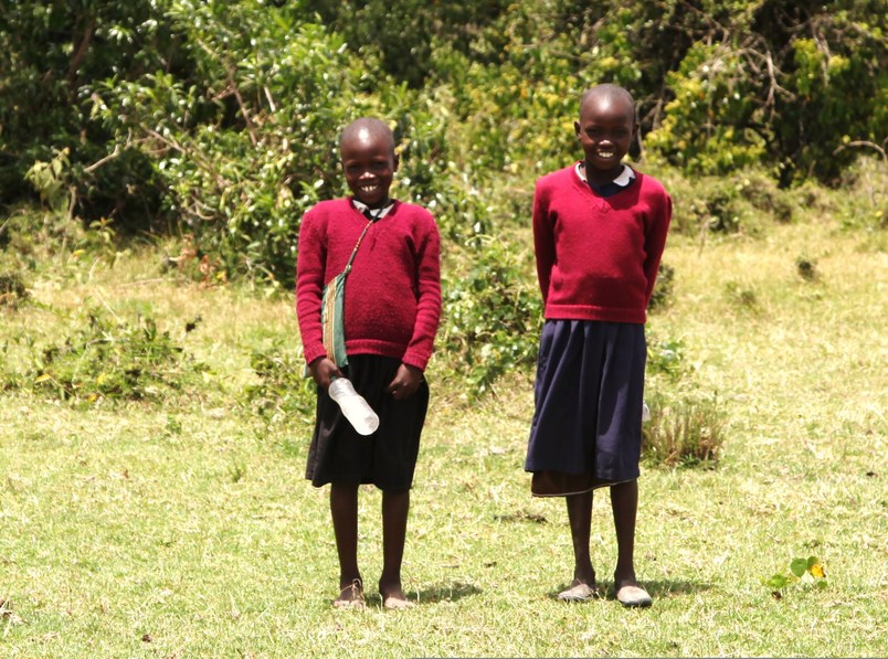 Two Masai School Children